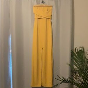 Golden Yellow Strapless Lulu’s Gown